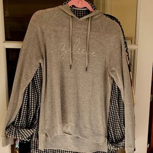 PJ Salvage Gray 'Believe' Sweater